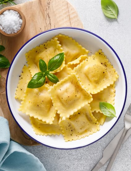 Ravioles de ricotta