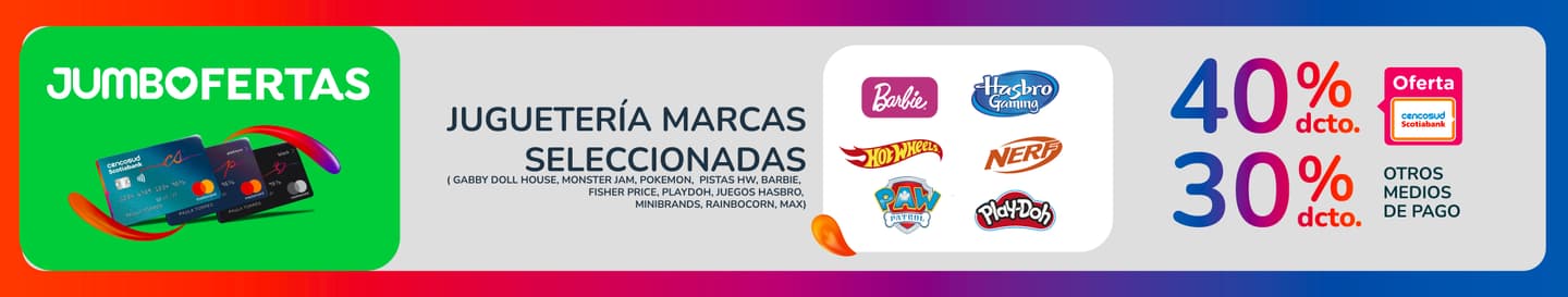 JUGUETERÍA MARCAS SELECCIONADAS ( SQUISMALLOW, HELLO KITTY,BLUEY,GABBY DOLL HOUSE,  BARBIE, MONSTER HIGH, MTTEL GAMES, MONSTER TRUCK, NERF, PLAYDOH, HASBRO GAMES, SMASHERS, XSHOT)