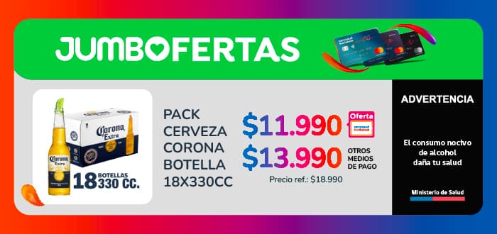 Pack Cerveza Corona Botella 18x330cc