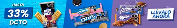 Huincha home proveedor - MONDELEZ - HUINCHA OREO, MILKA Y CLUB SOCIAL - 25-08-2026 al 31-08-2026