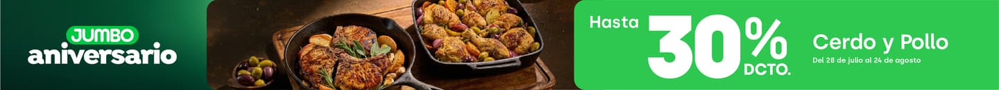 Pollo y Cerdo hasta 30% dcto