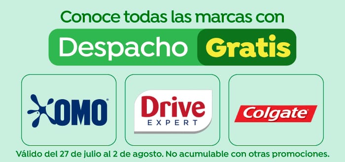 Dsp gratis - Dps gratis W31 omo, drive, colgate - 27-07-yyyy al 02-08-yyyy
