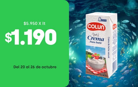 Crema de leche Colun