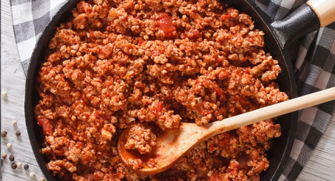 Carne molida y bistec
