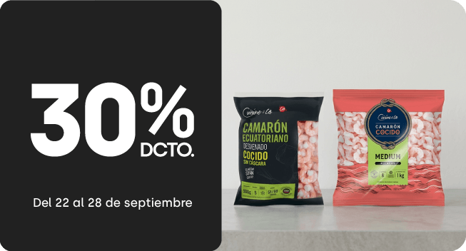 Camarón cocido sin cáscara