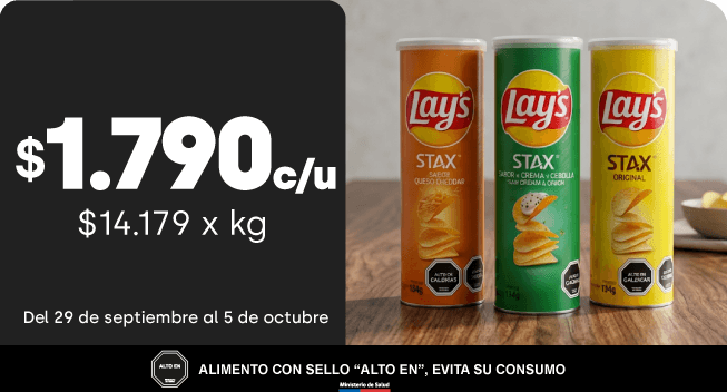 Papas fritas Lay's Stax