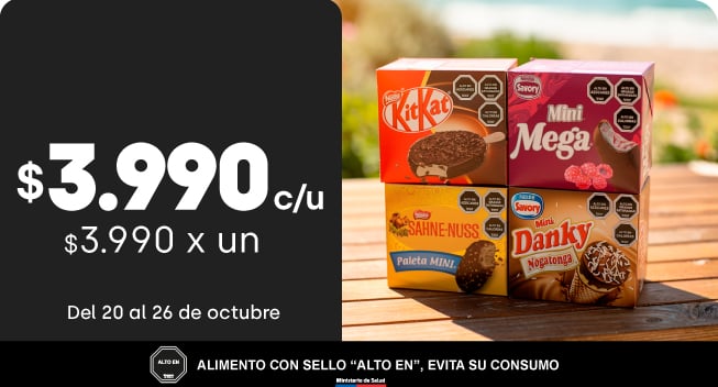 Multipack helados seleccionados