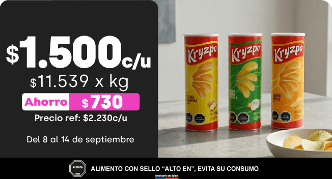 Papas fritas Kryzpo 130g