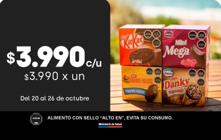 Multipack helados seleccionados