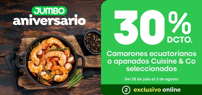 Bombazo excl ecomm - 30% DSCTO TMP CAMARONES ECUATORIANOS O APANADOS C&CO SELECCIONADOS - 28-07-yyyy al 03-08-yyyy