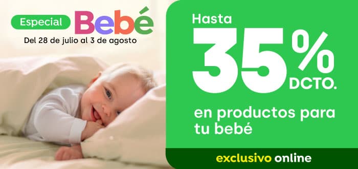 Exclusivo bebé hasta 35%
