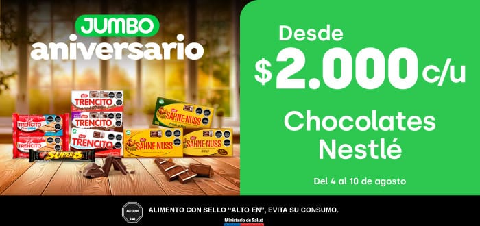 Banner ppal proveedor - NESTLÉ - CHOCOLATES - 04-08-2026 al 10-08-2026