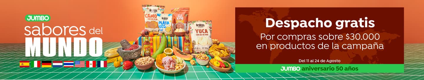 Dsp gratis sabores del mundo por compras sobre en productos de la campaña