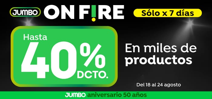 Todas las ofertas on fire sólo x 7 días: hasta 40% . en miles de productos