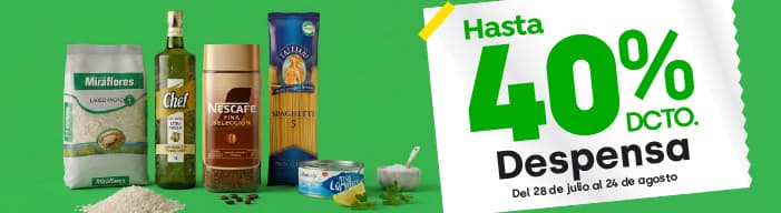 Despensa hasta 40% dcto