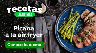 Picana con espárragos a la Air Fryer