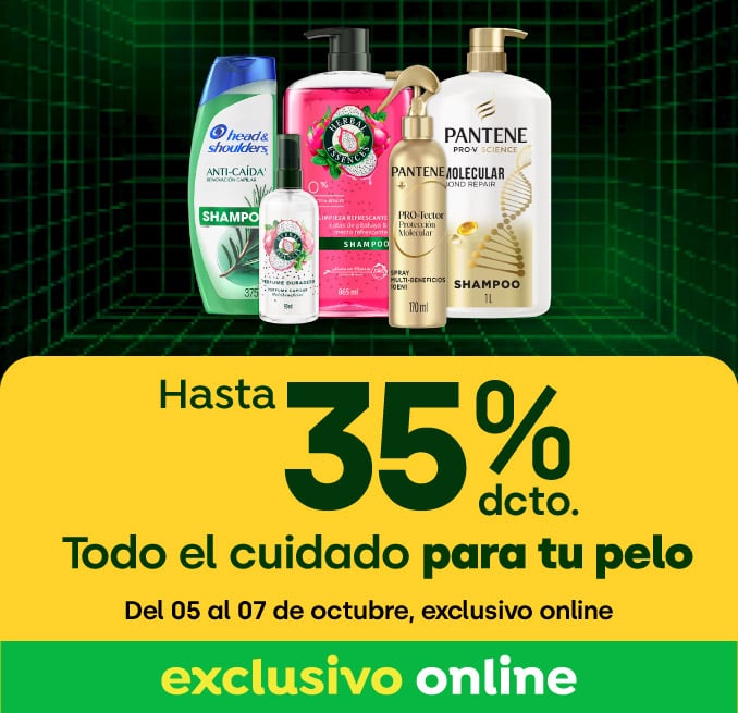 Huincha home proveedor - P&G - Cuidado Capilar hasta 35% dcto - 05-10-2026 al 07-10-2026