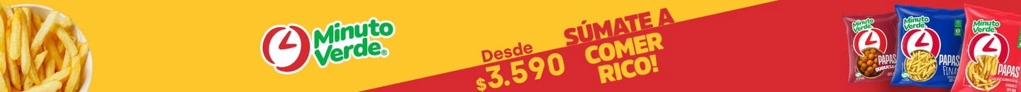 Huincha home proveedor - MV - PAPAS PREFRITAS MINUTO VERDE DESDE 3.590 - 13-10-yyyy al 19-10-yyyy