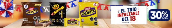 Huincha home proveedor - NESTLE - SUPER 8, CHOKITA Y CHOKITO TRIO 18CHERO - 08-09-2026 al 14-09-2026