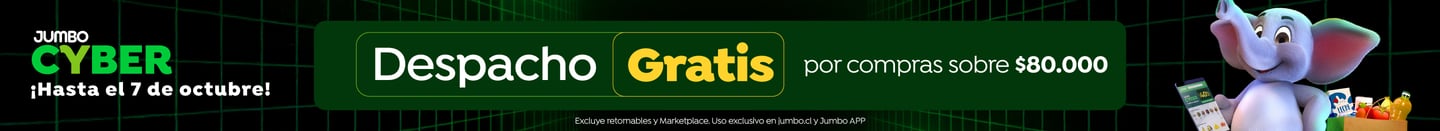 4 al 7 octubre - DESPACHO GRATIS POR COMPRAS SOBRE $80.000