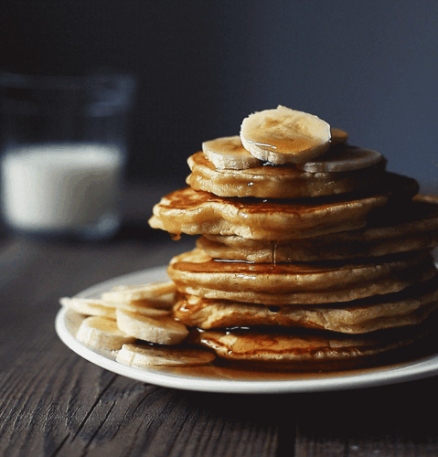 Pancakes de avena y plátano