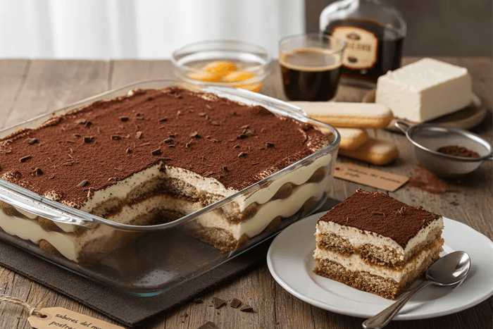 Tiramisú clásico italiano