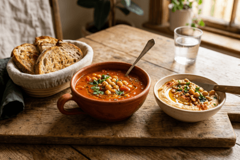 Recetas rápidas y saludables con garbanzos para la semana