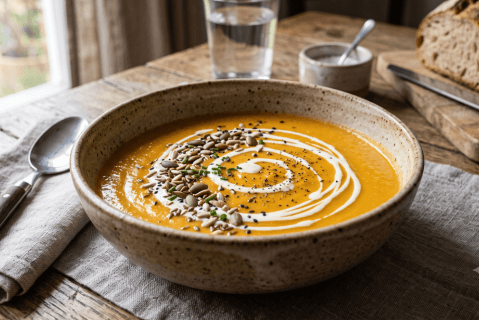 Crema rápida de zapallo