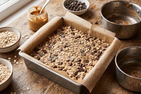 ¿Cómo hacer barras proteicas sin horno?