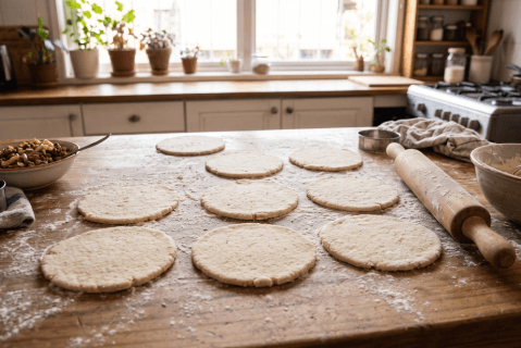 Masa de empanadas sin gluten