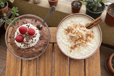 Postres sin lactosa